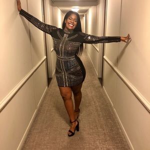 Black Bedazzled Dress